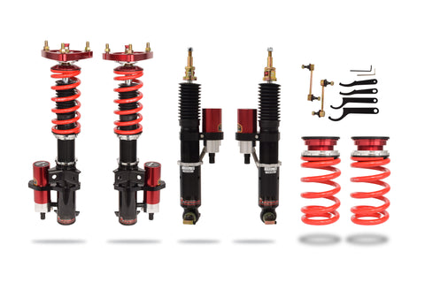 Pedders eXtreme XA Remote Canister Coilover Kit With Front Camber Plates - For Mustang S550 2015-2023