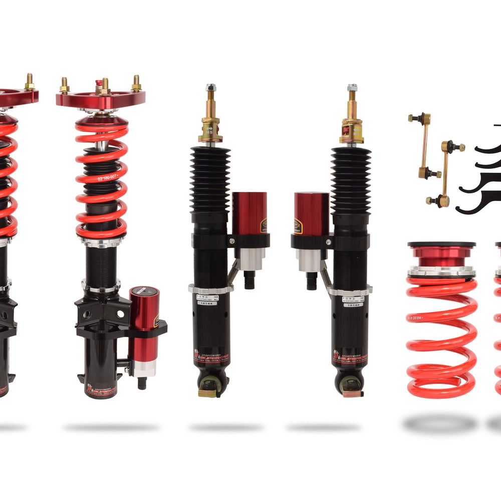 Pedders eXtreme XA Remote Canister Coilover Kit With Front Camber Plates - For Mustang S550 2015-2023